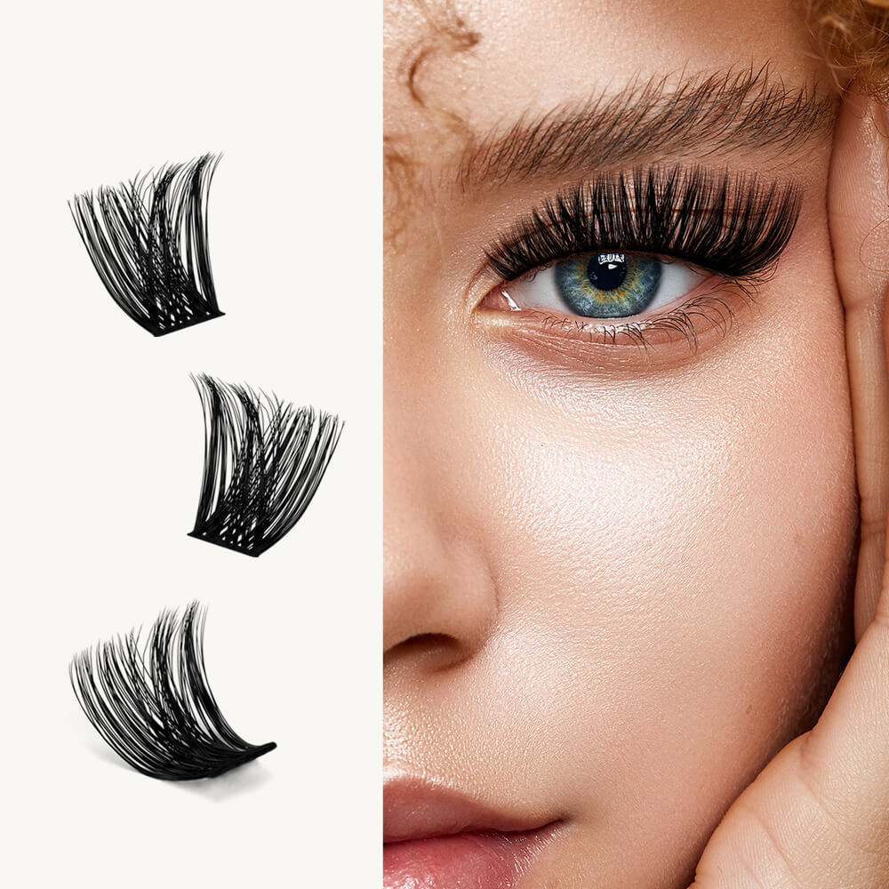 KeyyouLash - Cluster Lashes Y02, diy lash extensions, fluffy lashes