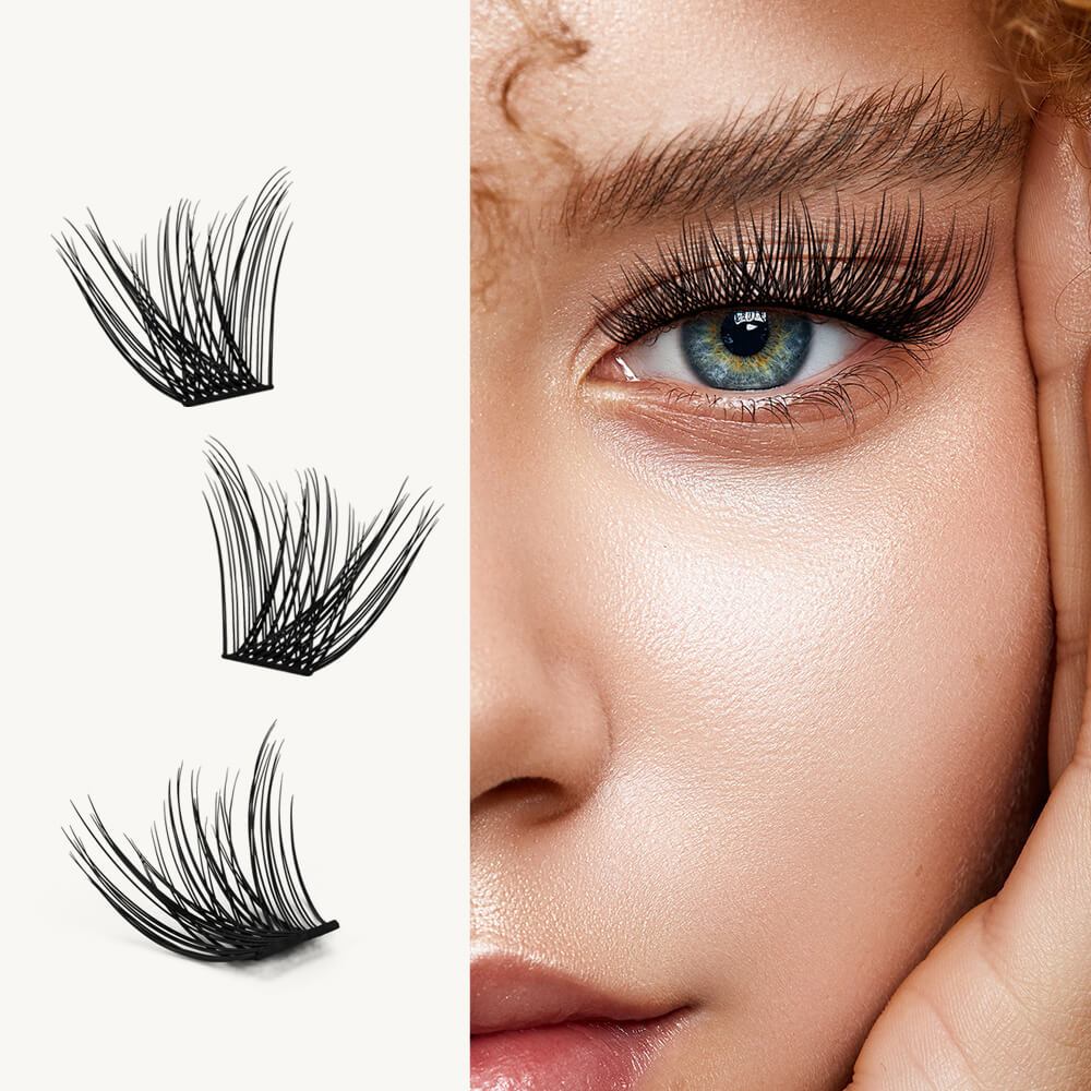 KeyyouLash - Cluster Lashes Y03, diy lash extensions, volume lashes
