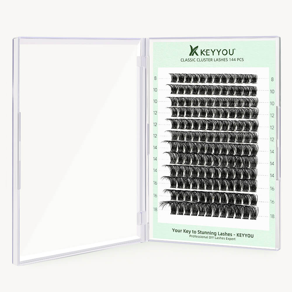 KeyyouLash - Cluster Lashes Y11, diy lash extensions, natural lashes