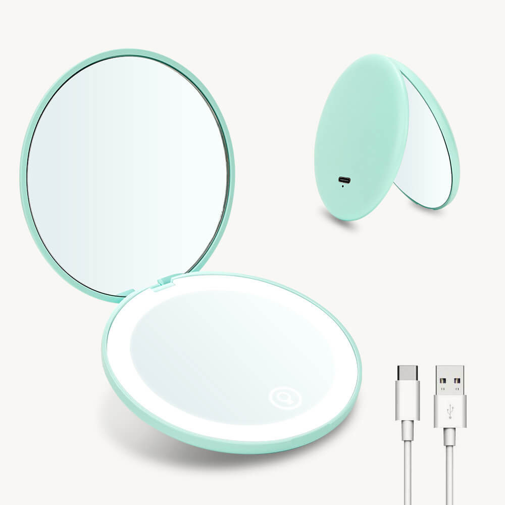 KeyyouLash - Lighted Makeup Mirror With 10X Magnifying,