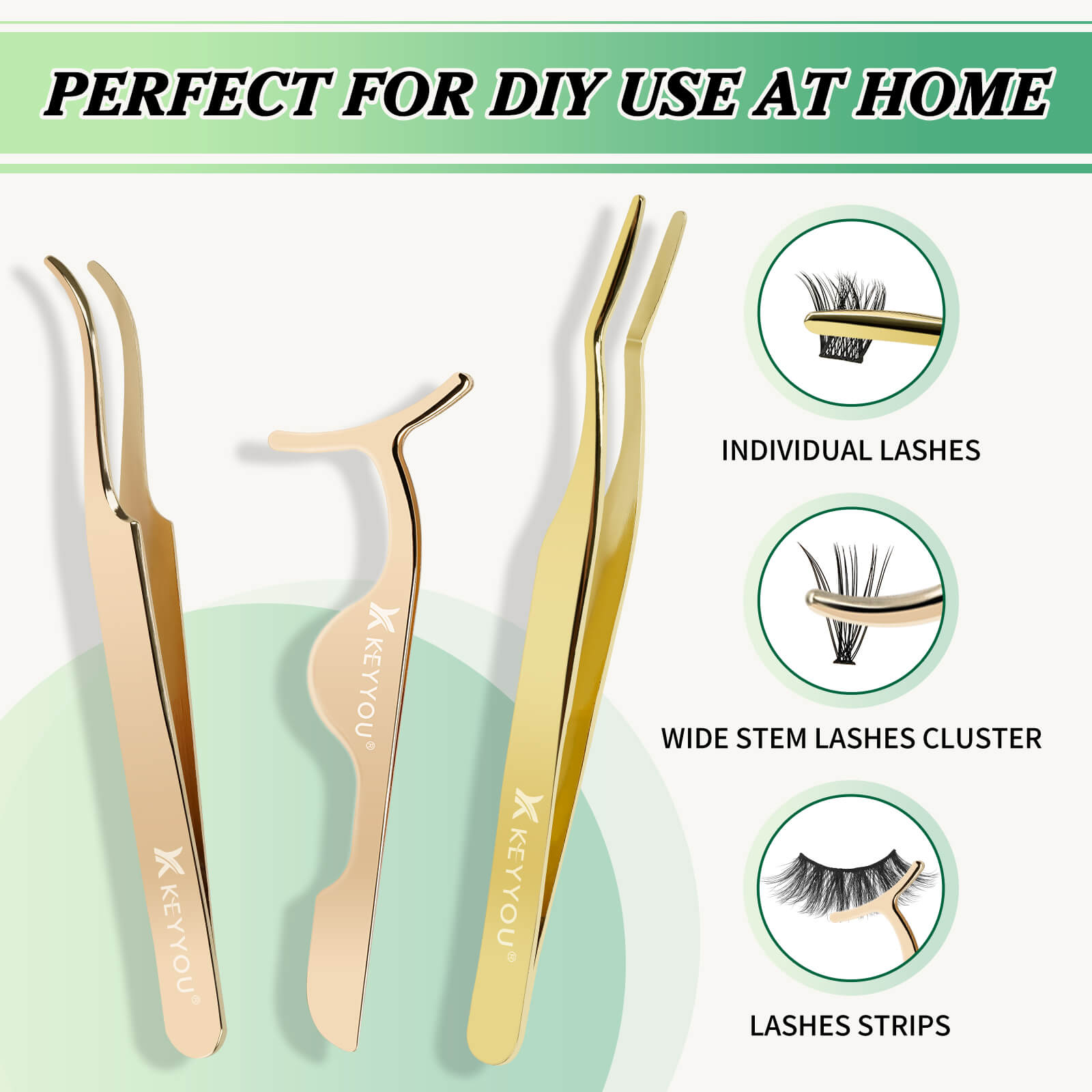 KeyyouLash - Lash Applicator Trio,