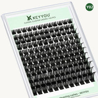 KeyyouLash - Cluster Lashes Y02, diy lash extensions, fluffy lashes