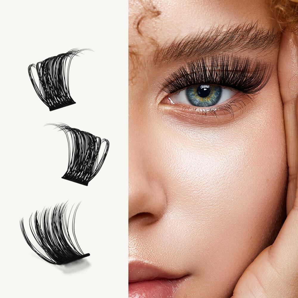 KeyyouLash - Cluster Lashes Y04, diy lash extensions, volume lashes