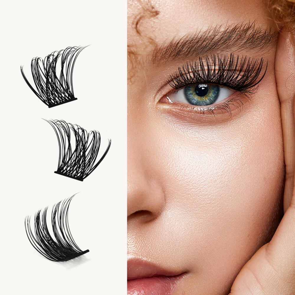 KeyyouLash - Cluster Lashes Y06, diy lash extensions, volume lashes