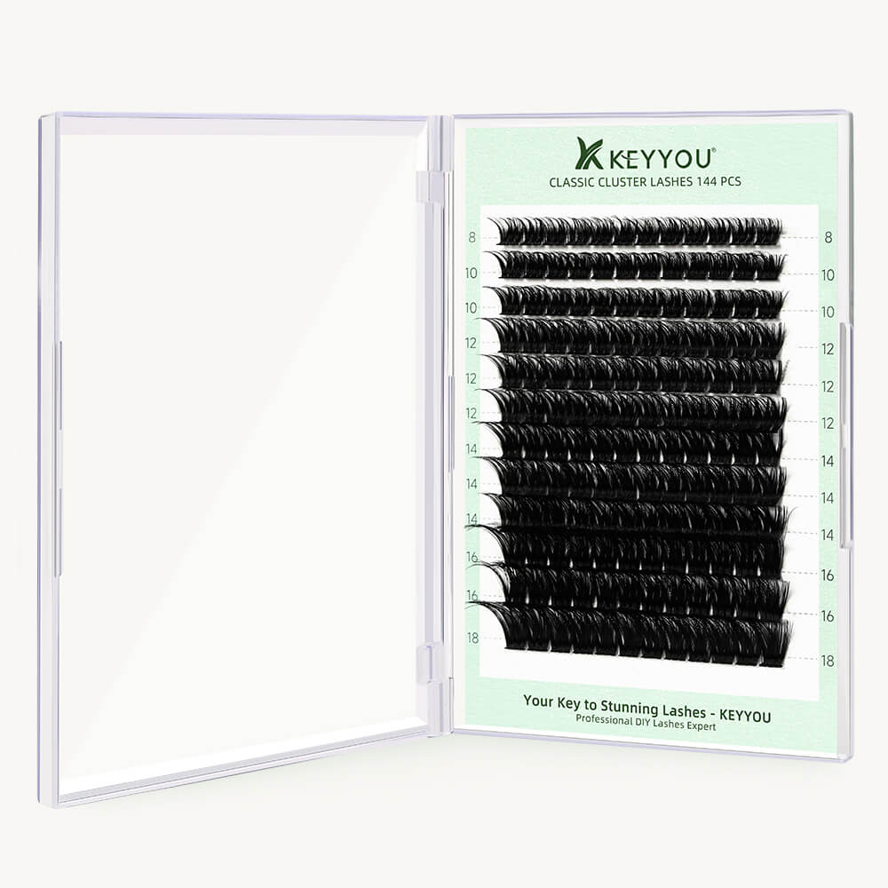 KeyyouLash - Cluster Lashes Y07, diy lash extensions, volume lashes