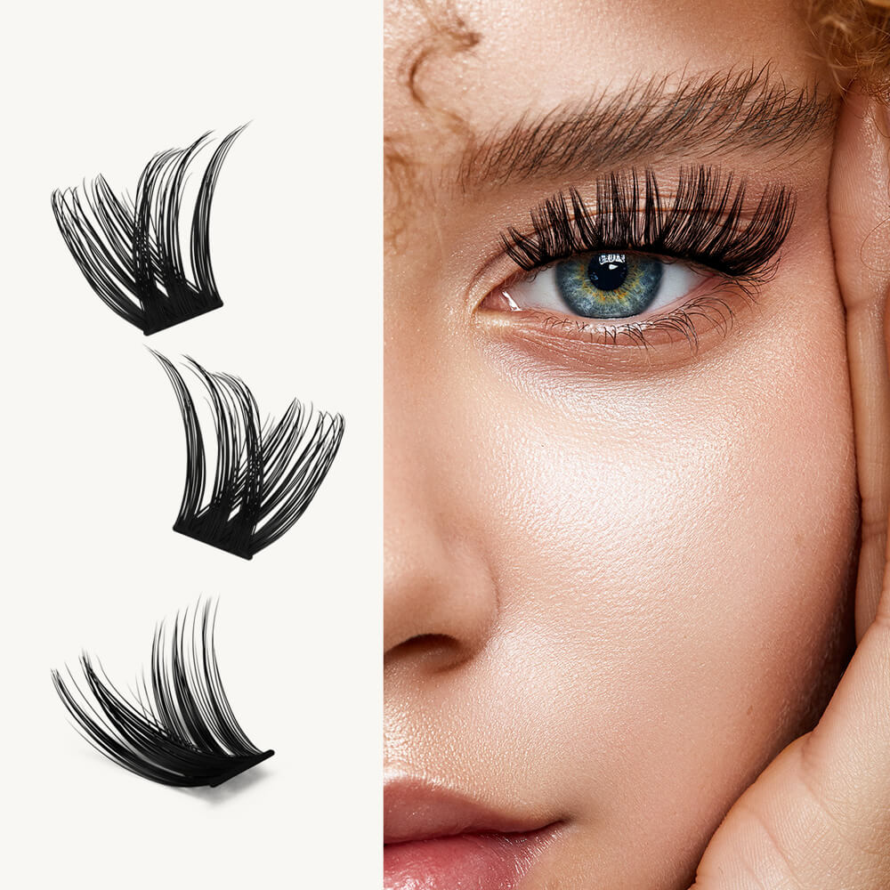 KeyyouLash - Cluster Lashes Y07, diy lash extensions, volume lashes