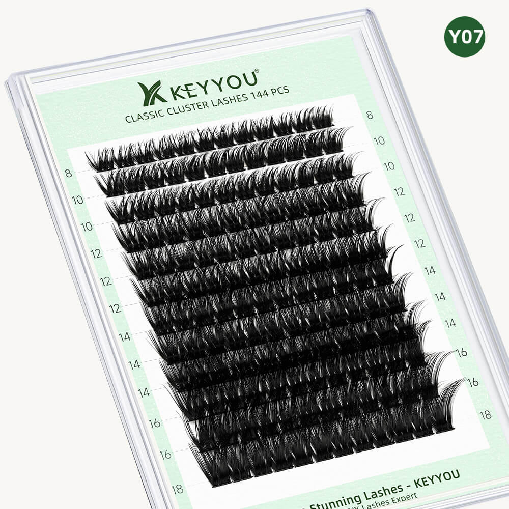 KeyyouLash - Cluster Lashes Y07, diy lash extensions, volume lashes