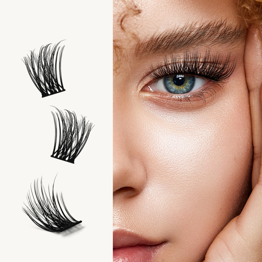 KeyyouLash - Cluster Lashes Y08, diy lash extensions, volume lashes