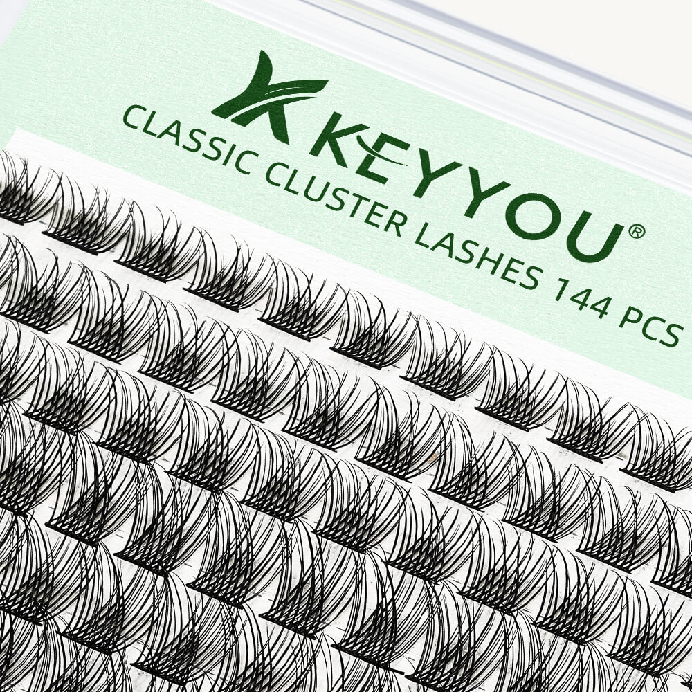 KeyyouLash - Cluster Lashes Y13, diy lash extensions, natural lashes