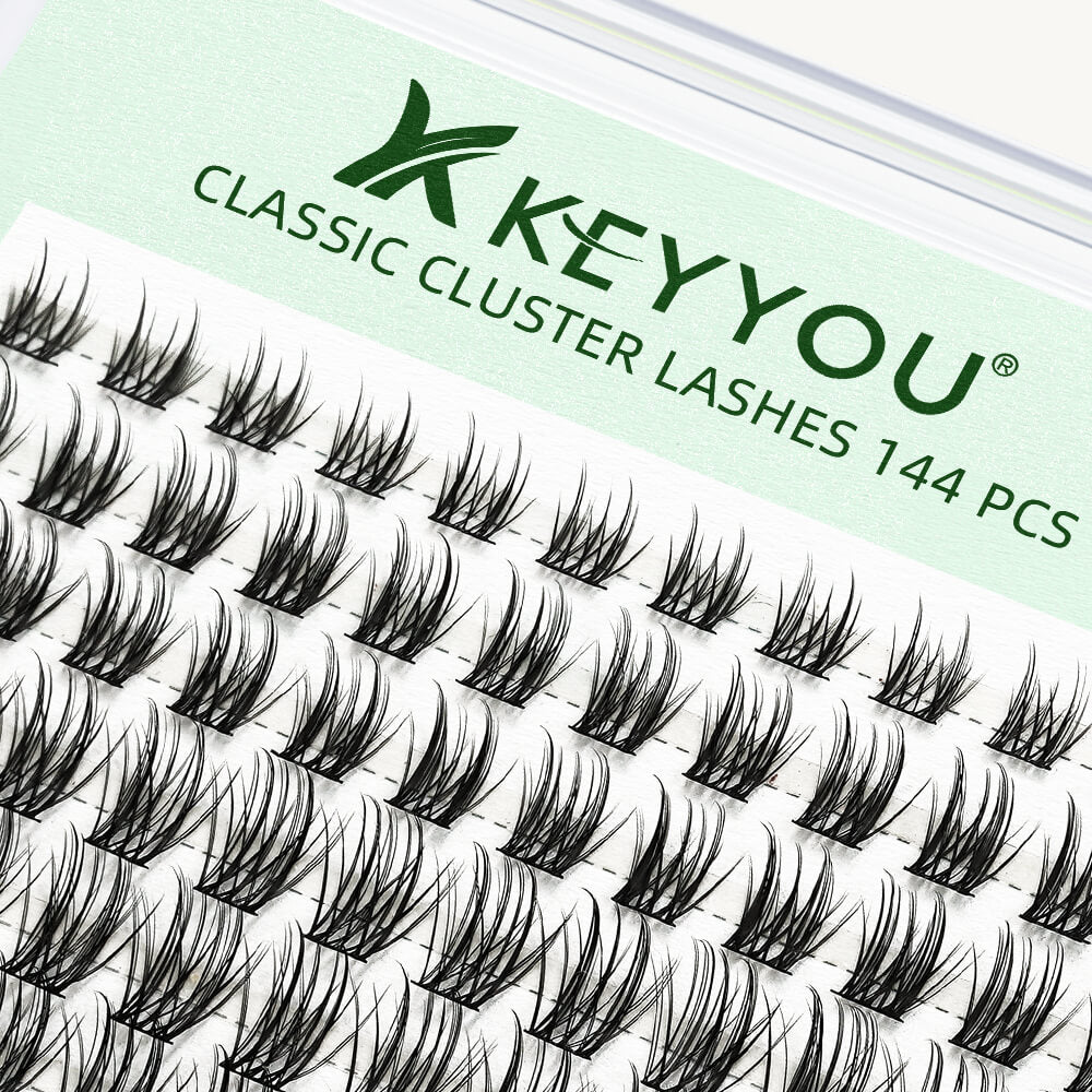 KeyyouLash - Cluster Lashes Y18, diy lash extensions, natural lashes