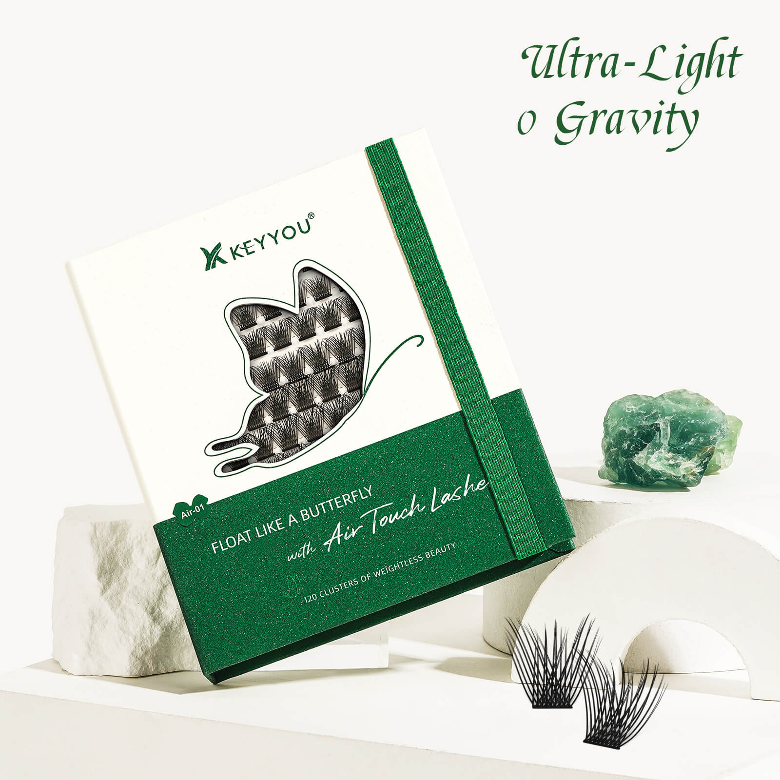 KEYYOU AirTouch Lashes - Thin And Ultra-light Cluster Lashes