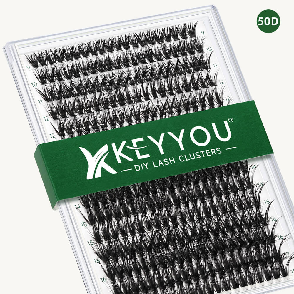 KeyyouLash - Individual Clusters Lashes 50D, diy lash extensions