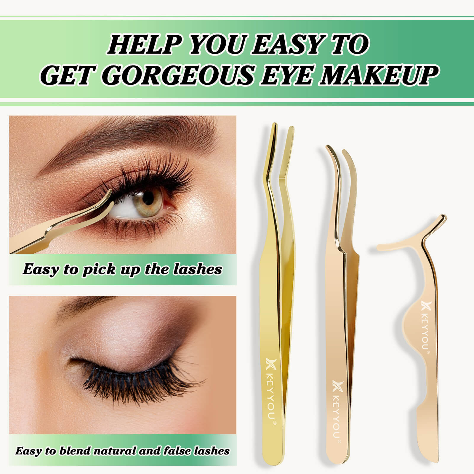 KeyyouLash - Lash Applicator Trio, 