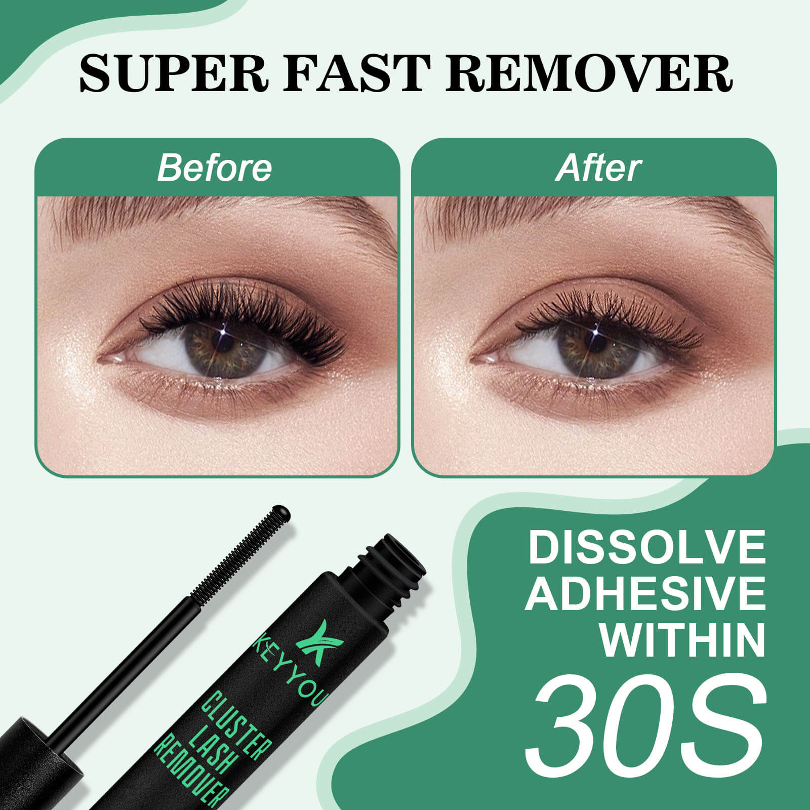 KeyyouLash - Cluster Lash Remover 10ML, 