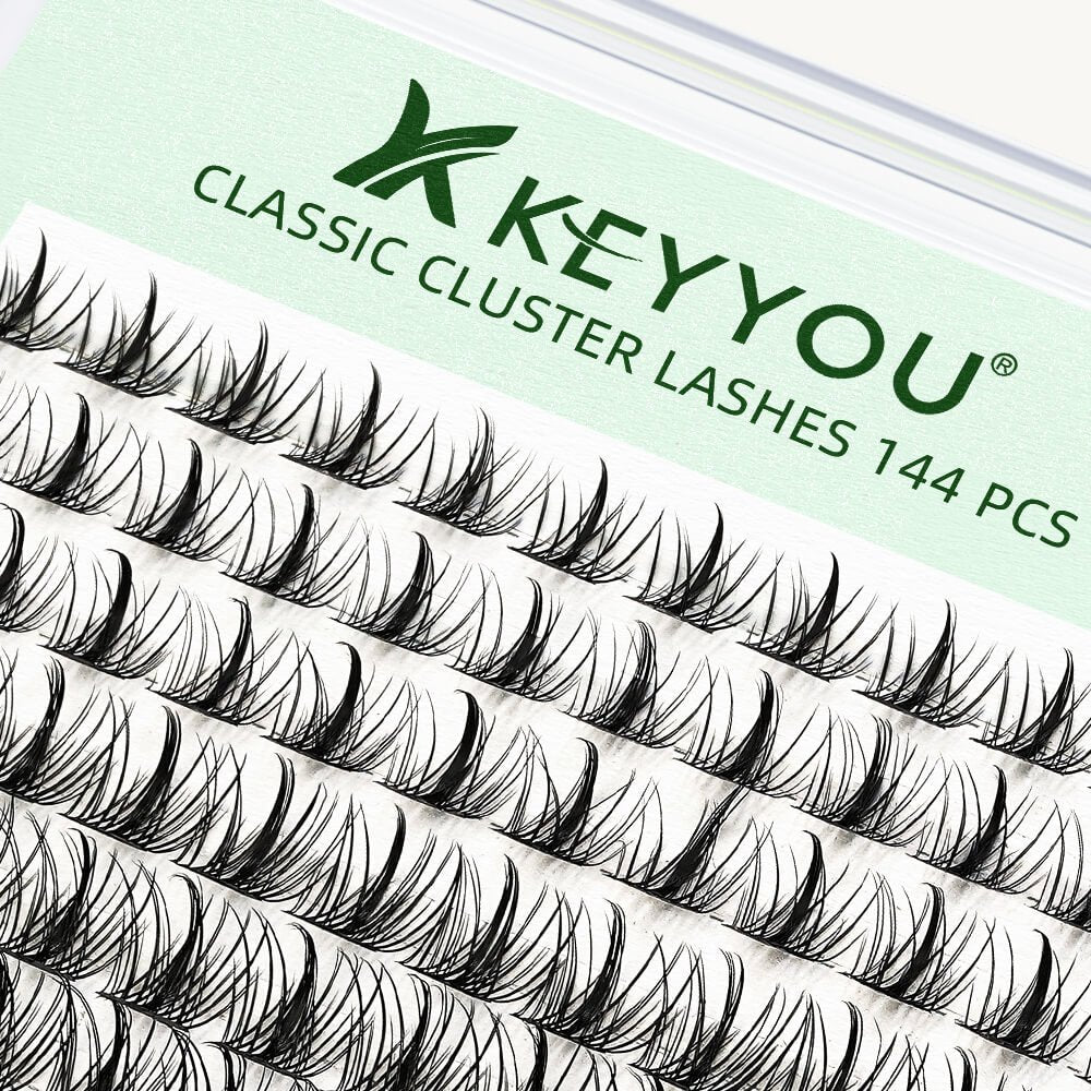 KeyyouLash - Cluster Lashes Y09, diy lash extensions, natural lashes