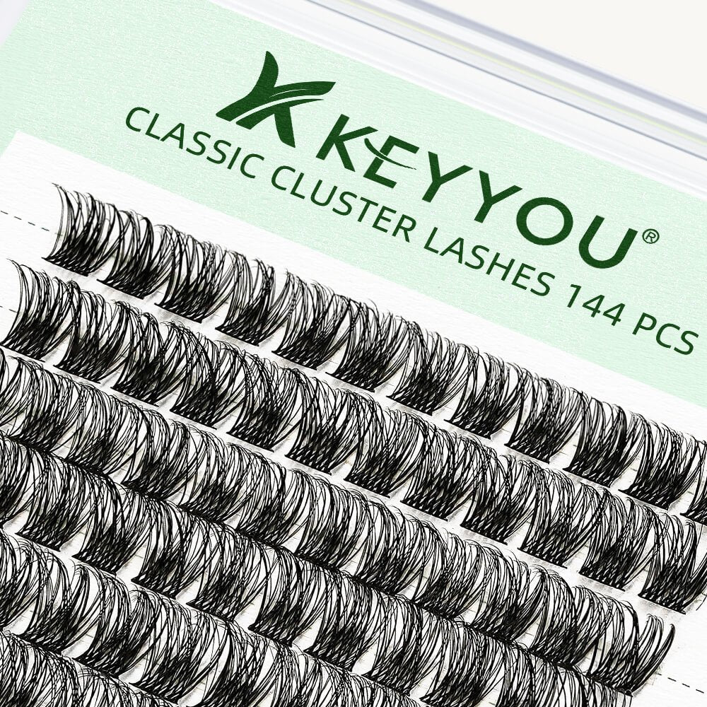 KeyyouLash - Cluster Lashes Y11, diy lash extensions, natural lashes